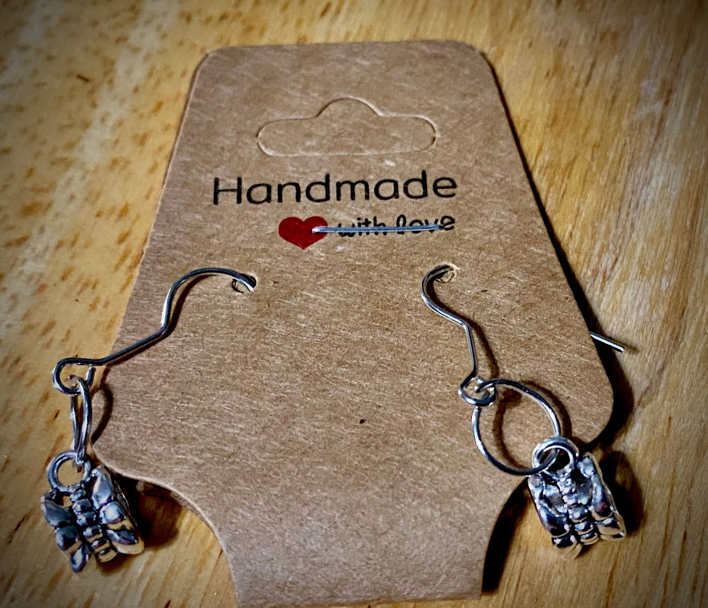 Round Sterling silver earrings