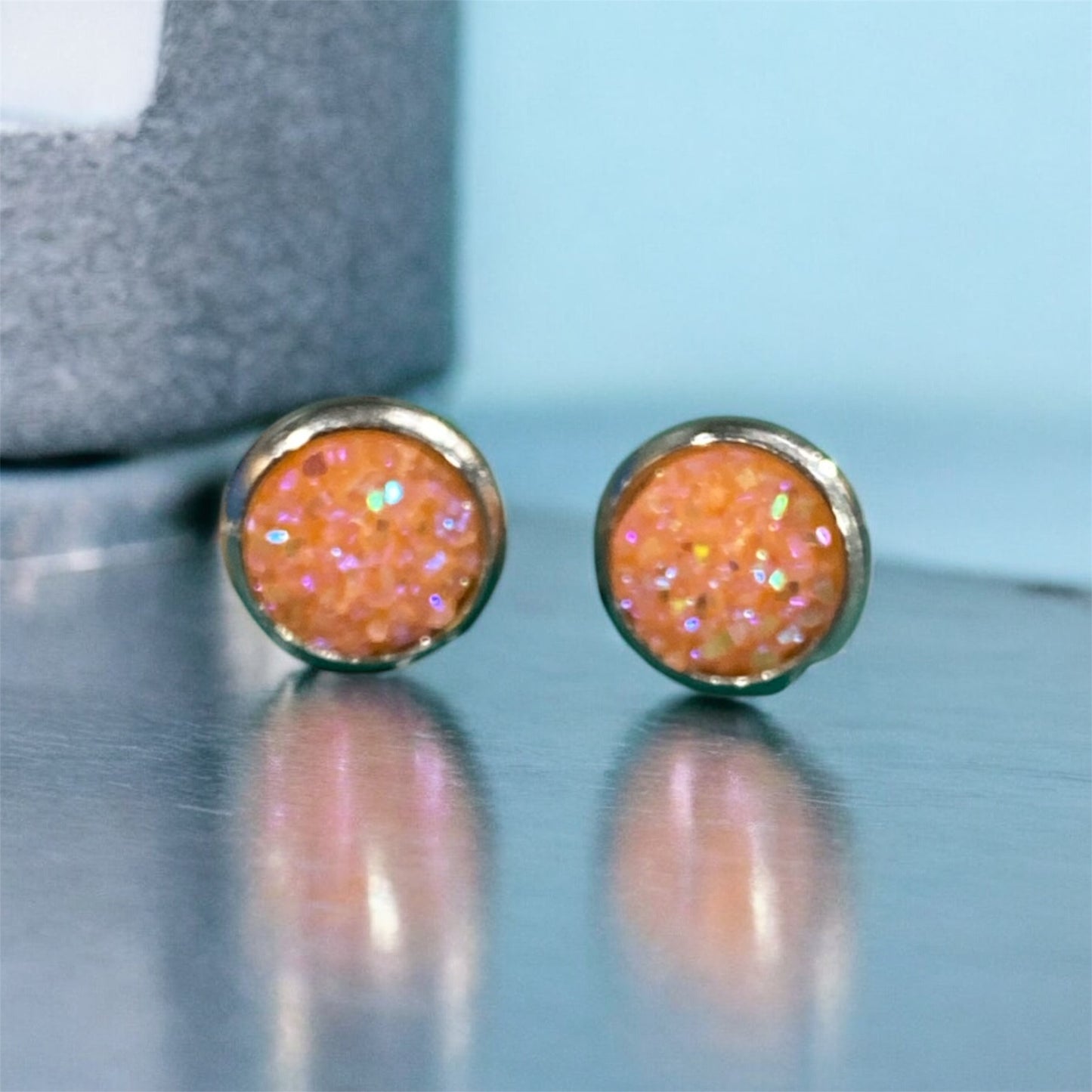 Druzy crystal earrings