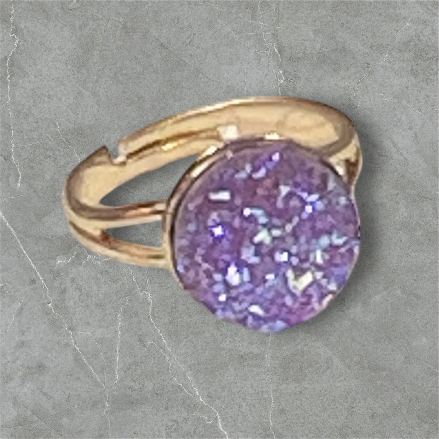 Druzy crystal Rings