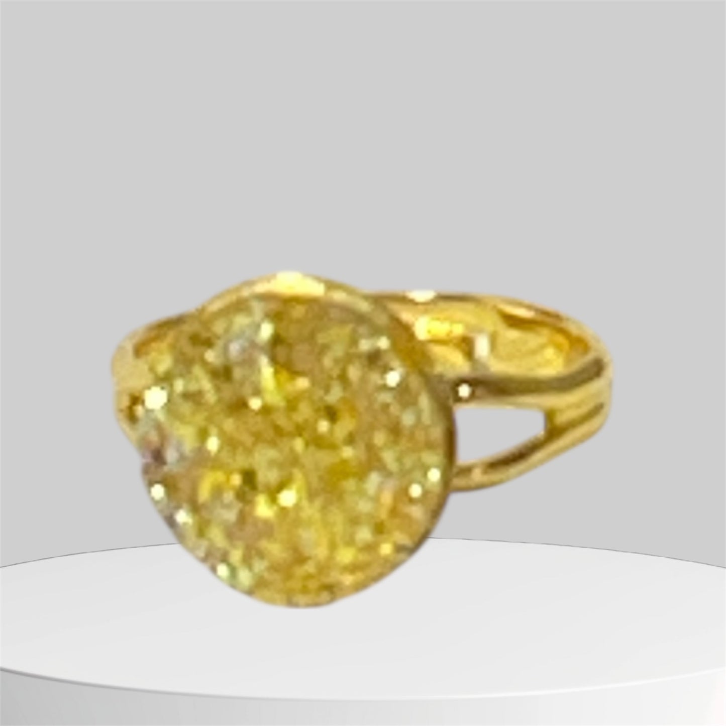 Druzy crystal Rings