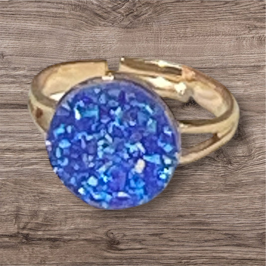 Druzy crystal Rings