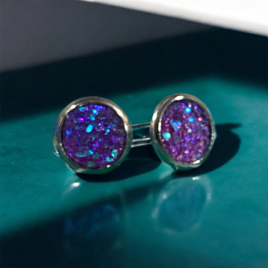 Druzy crystal earrings