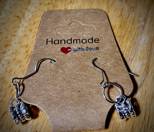 Round Sterling silver earrings