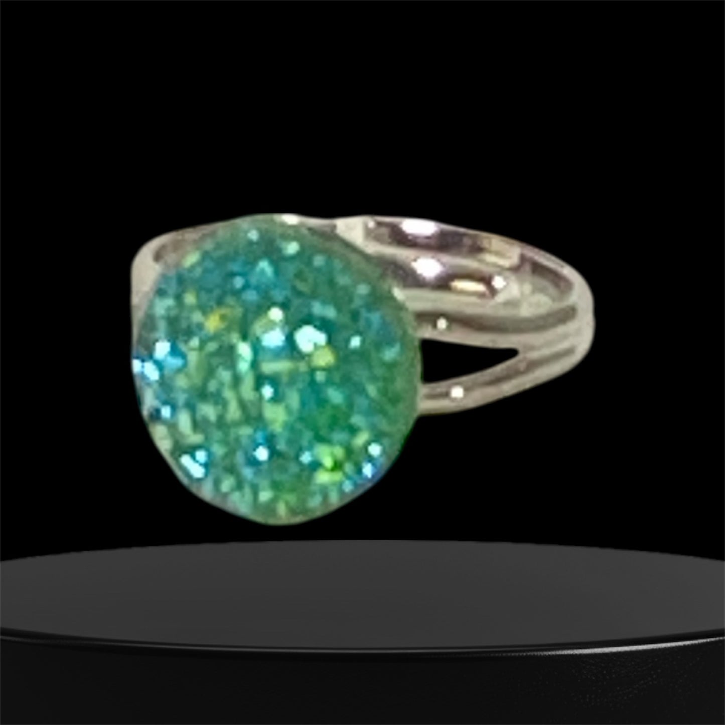 Druzy crystal Rings