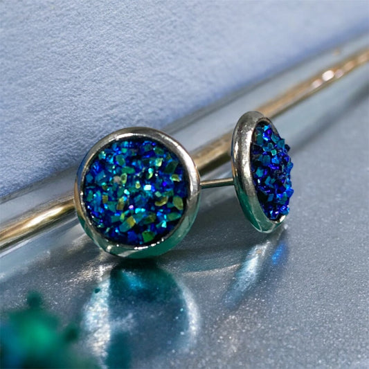 Druzy crystal earrings
