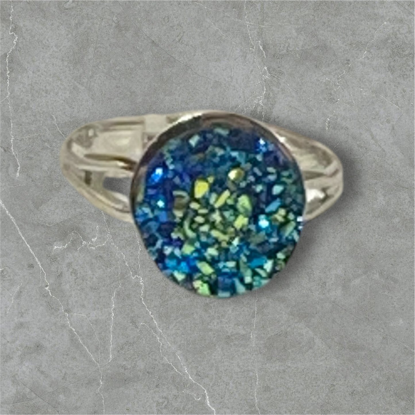 Druzy crystal Rings