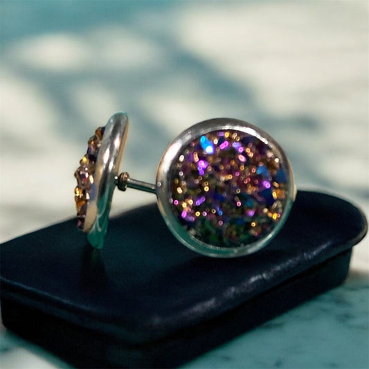 Druzy crystal earrings ￼