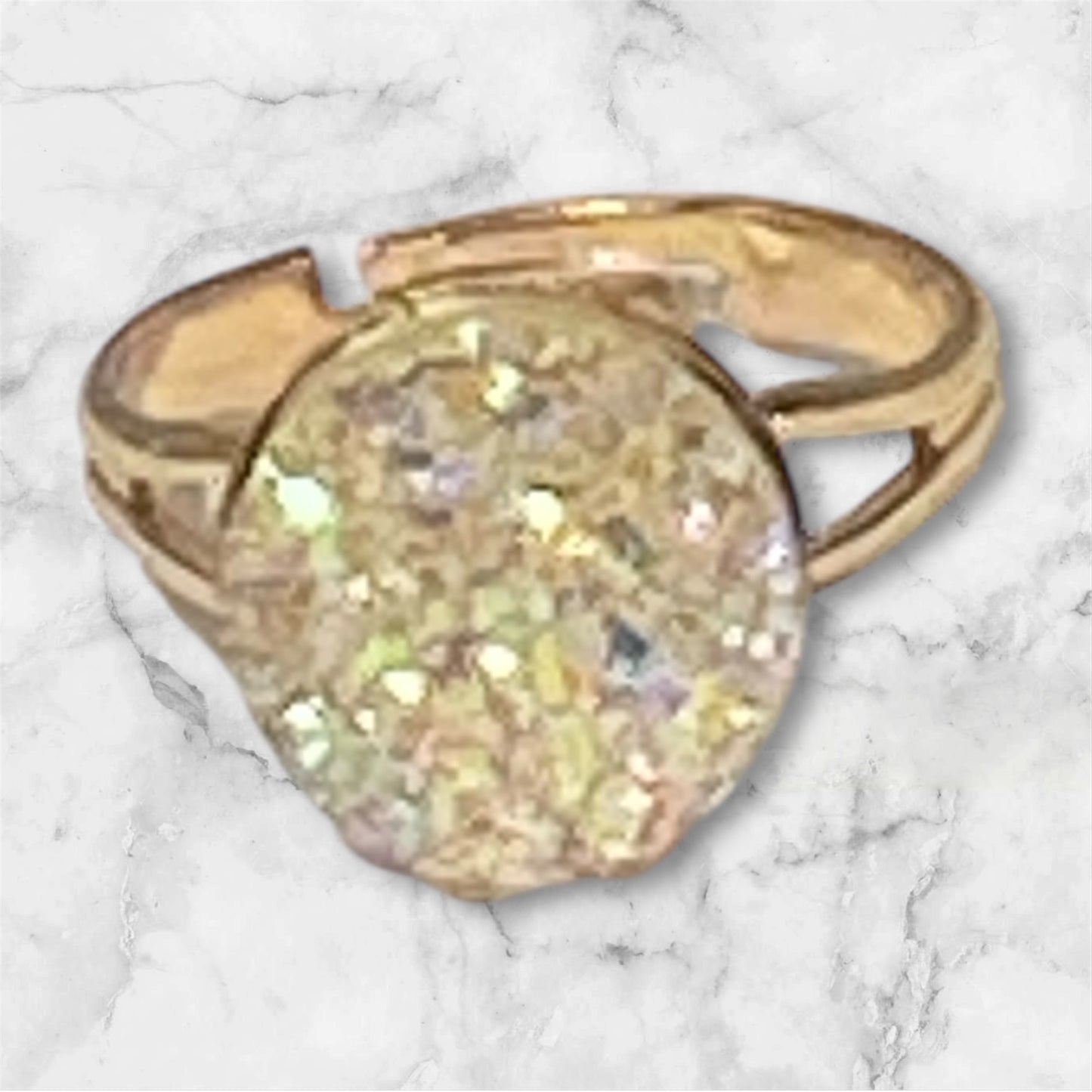Druzy crystal Rings