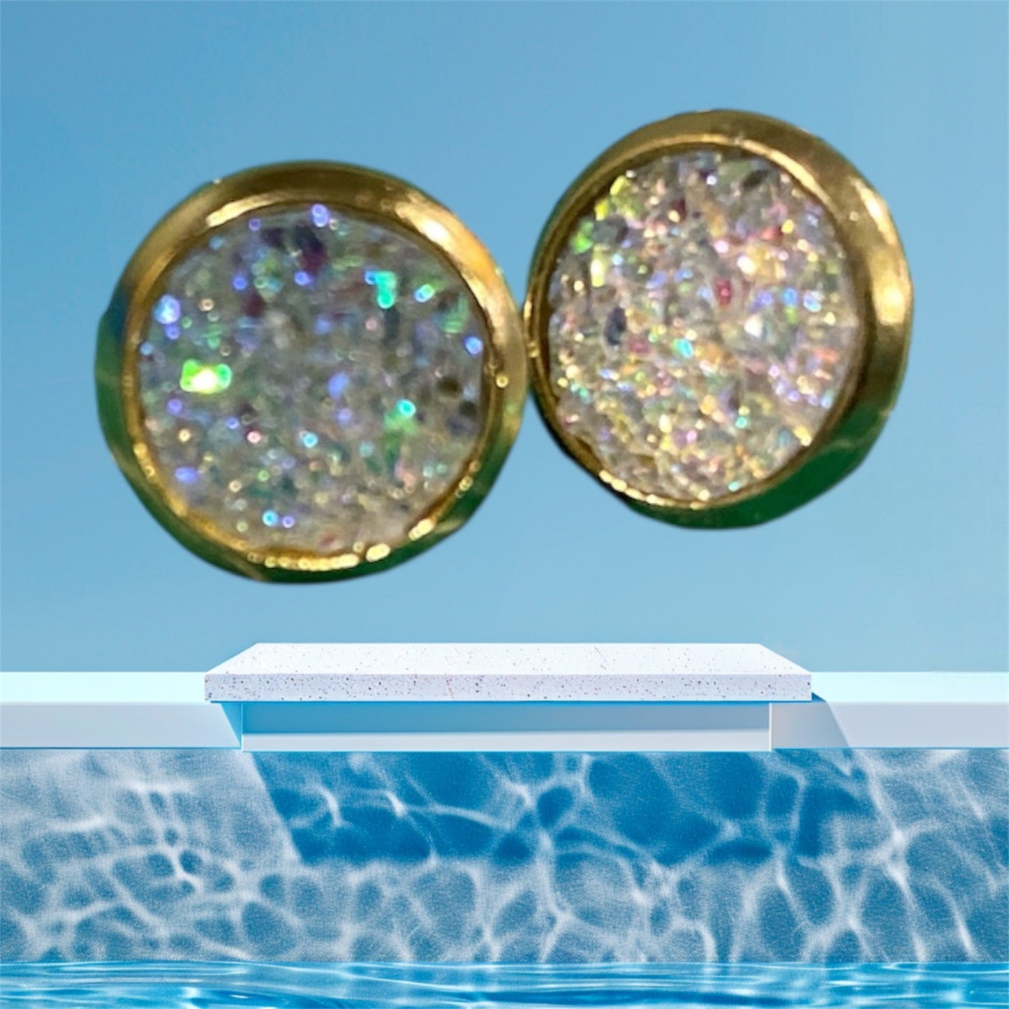 Druzy crystal earrings