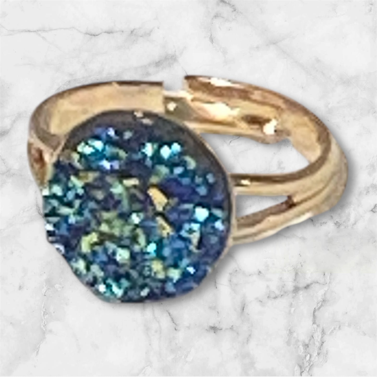Druzy crystal Rings