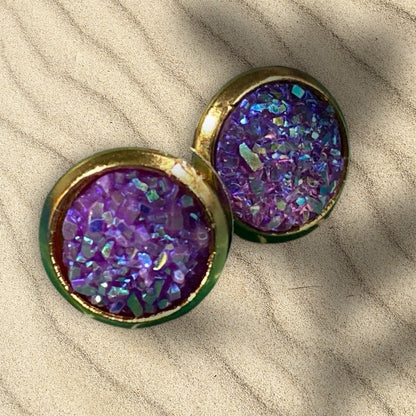 Druzy crystal earrings