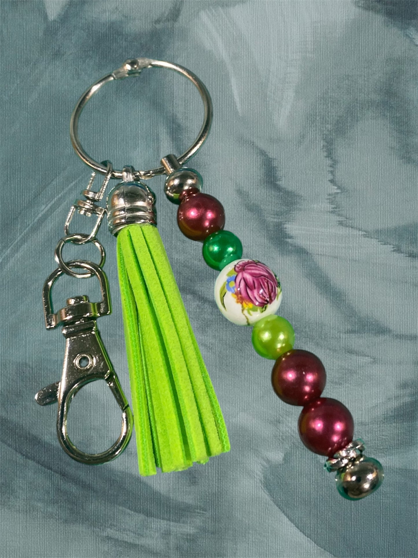 Beaded keychain ￼
