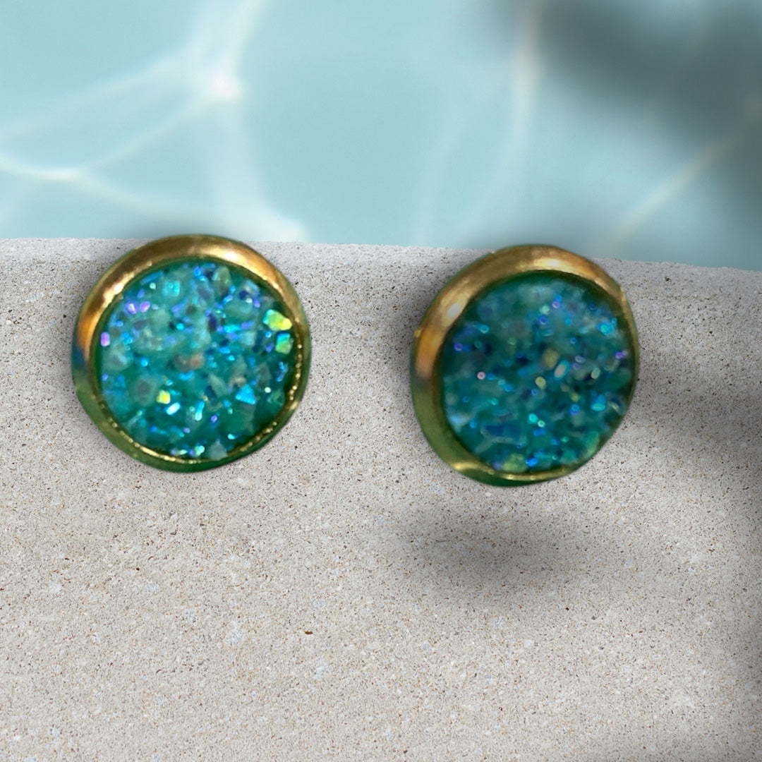 Druzy crystal earrings