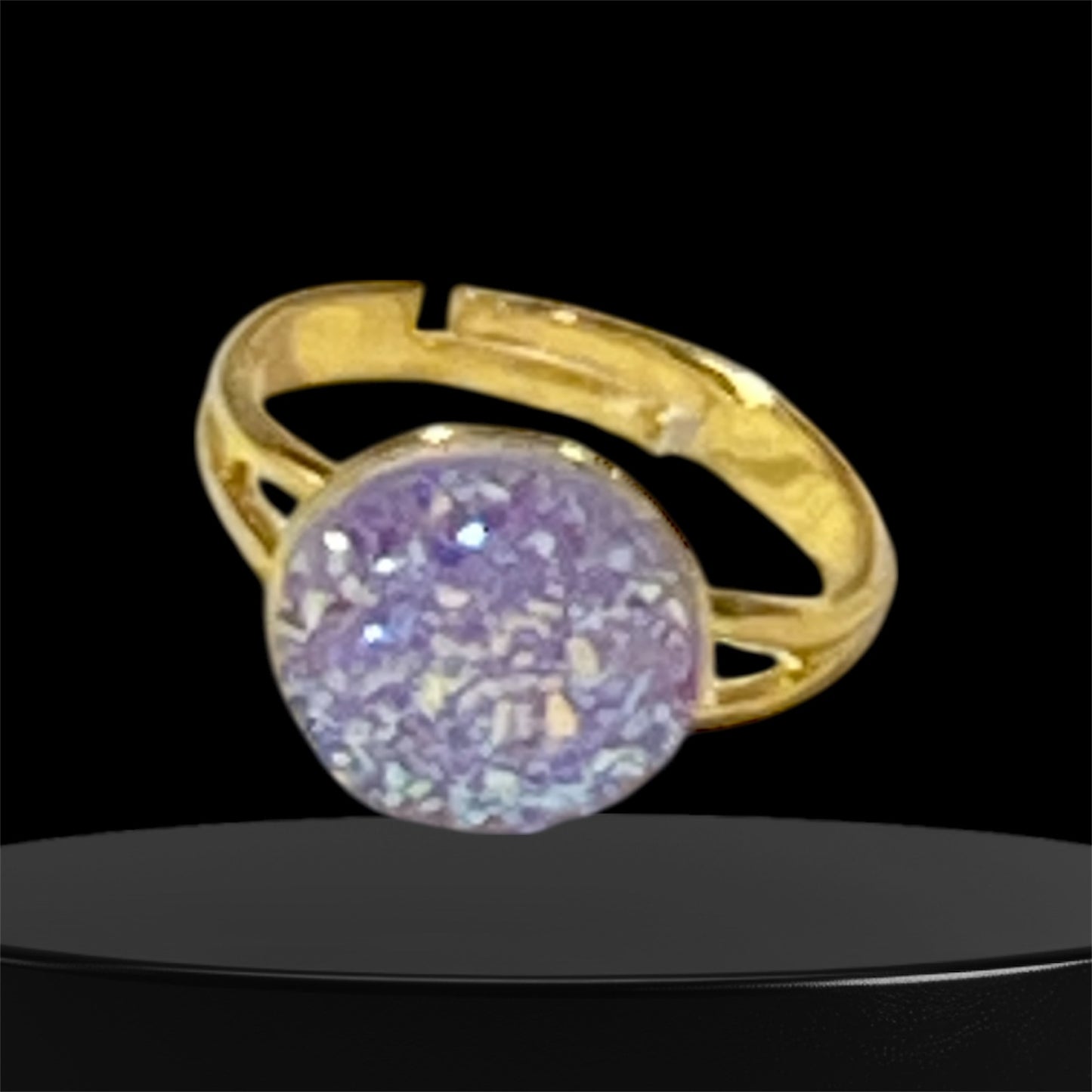 Druzy crystal Rings