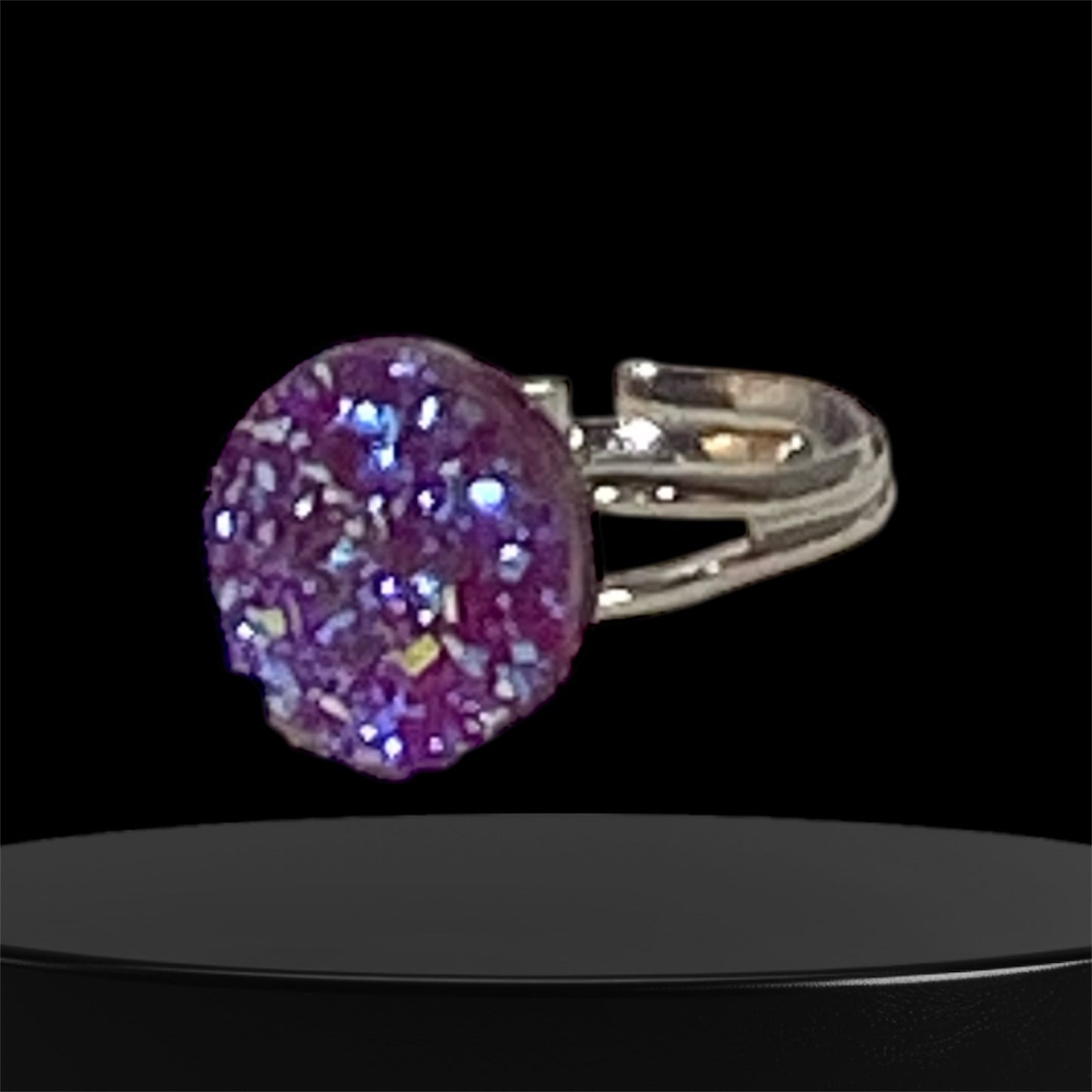 Druzy crystal Rings