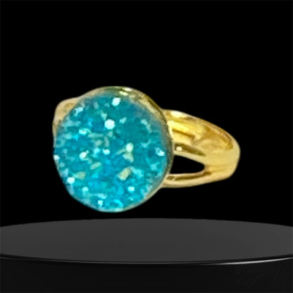 Druzy crystal Rings