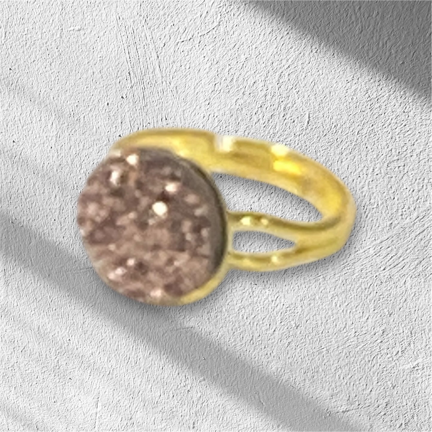 Druzy crystal Rings