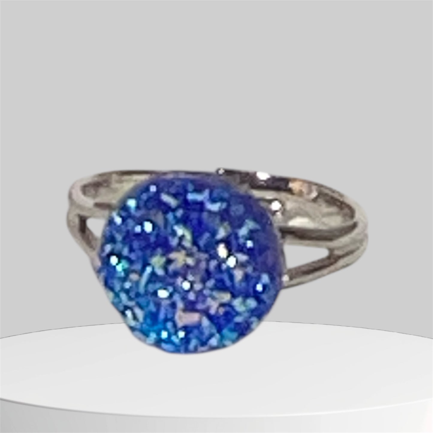 Druzy crystal Rings