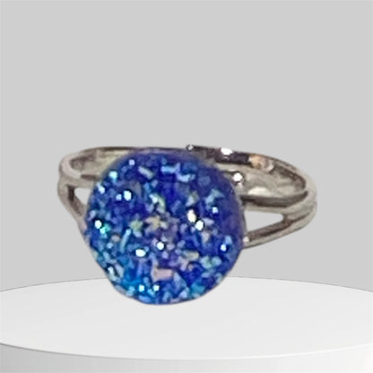 Druzy crystal Rings