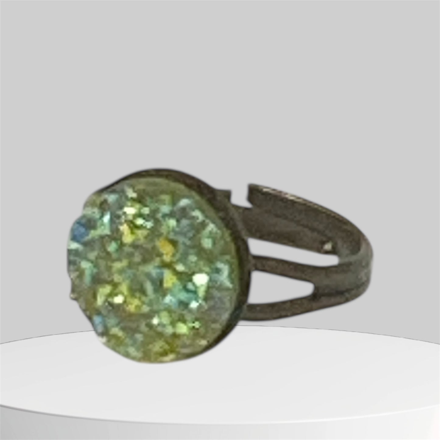 Druzy crystal Rings